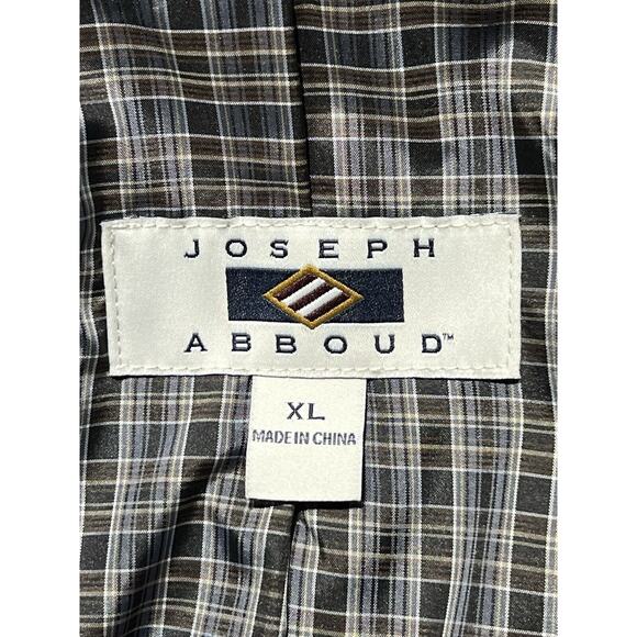 Joseph Abboud XL 44R Mens Gray Herringbone Flannel Blazer Sport Jacket - Picture 13 of 14